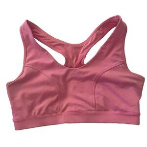Tek Gear High Impact Sports Bra Pink Racerback Size Medium Preowned Excellent